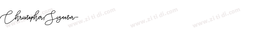 Christopher Signatur字体转换